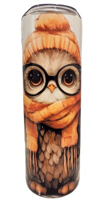 Fall Owl 20oz Skinny tumbler coffee mug - image1